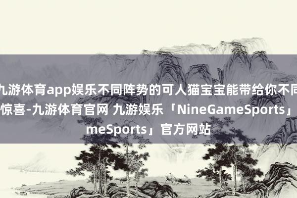 九游体育app娱乐不同阵势的可人猫宝宝能带给你不同的慷慨与惊喜-九游体育官网 九游娱乐「NineGameSports」官方网站